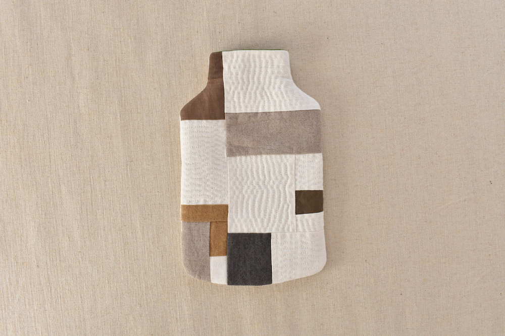 モダンキルトの湯たんぽ_L